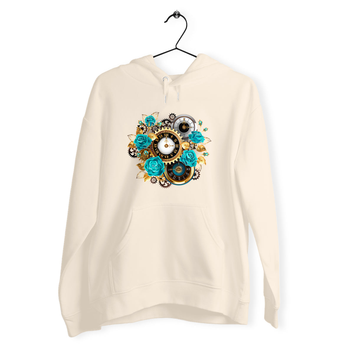 Horloge et roses - Pull femme - Steampunk