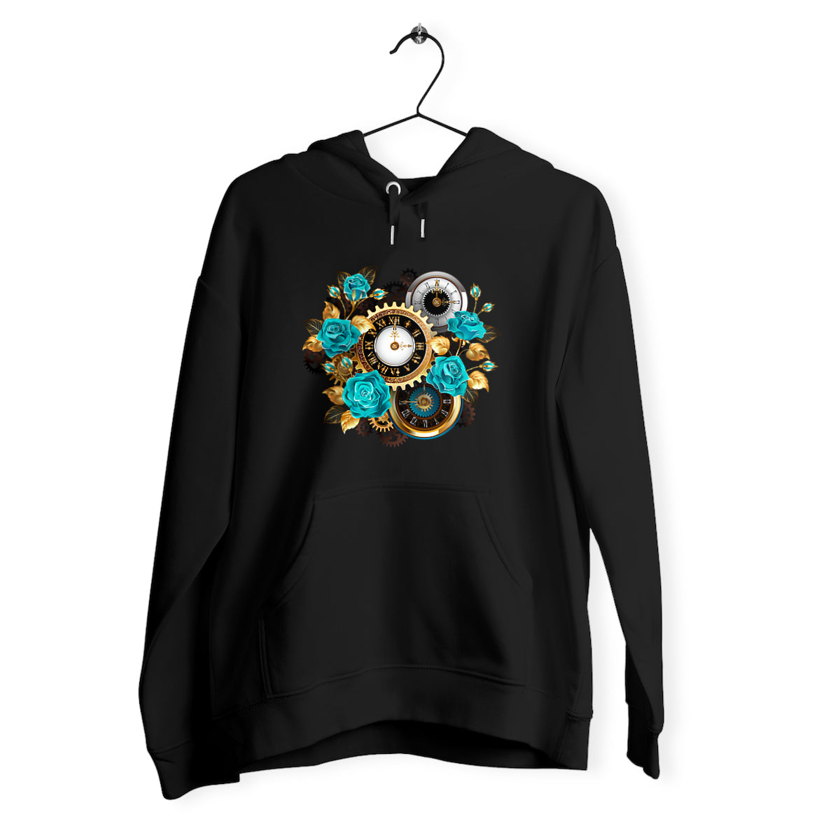 Horloge et roses - Pull femme - Steampunk